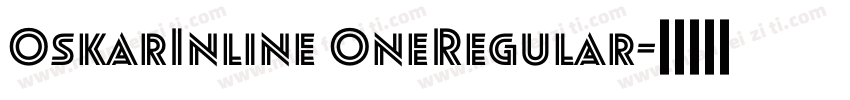OskarInline OneRegular字体转换